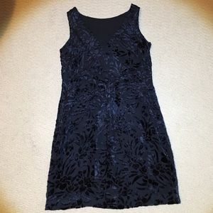 Ann Taylor Black Velvet Dress